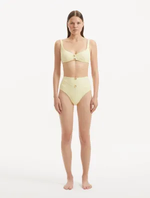 Adva Yellow Bikini Top