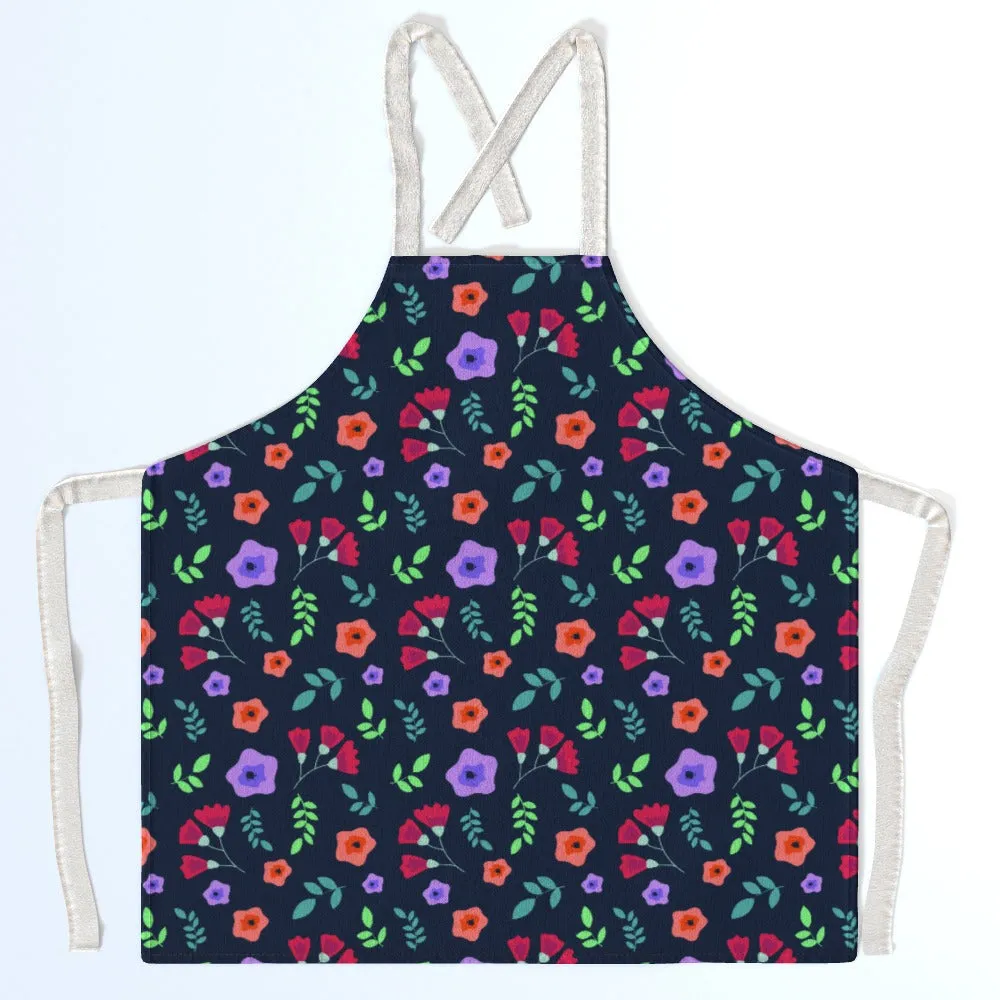 Apron - Dark Flowers