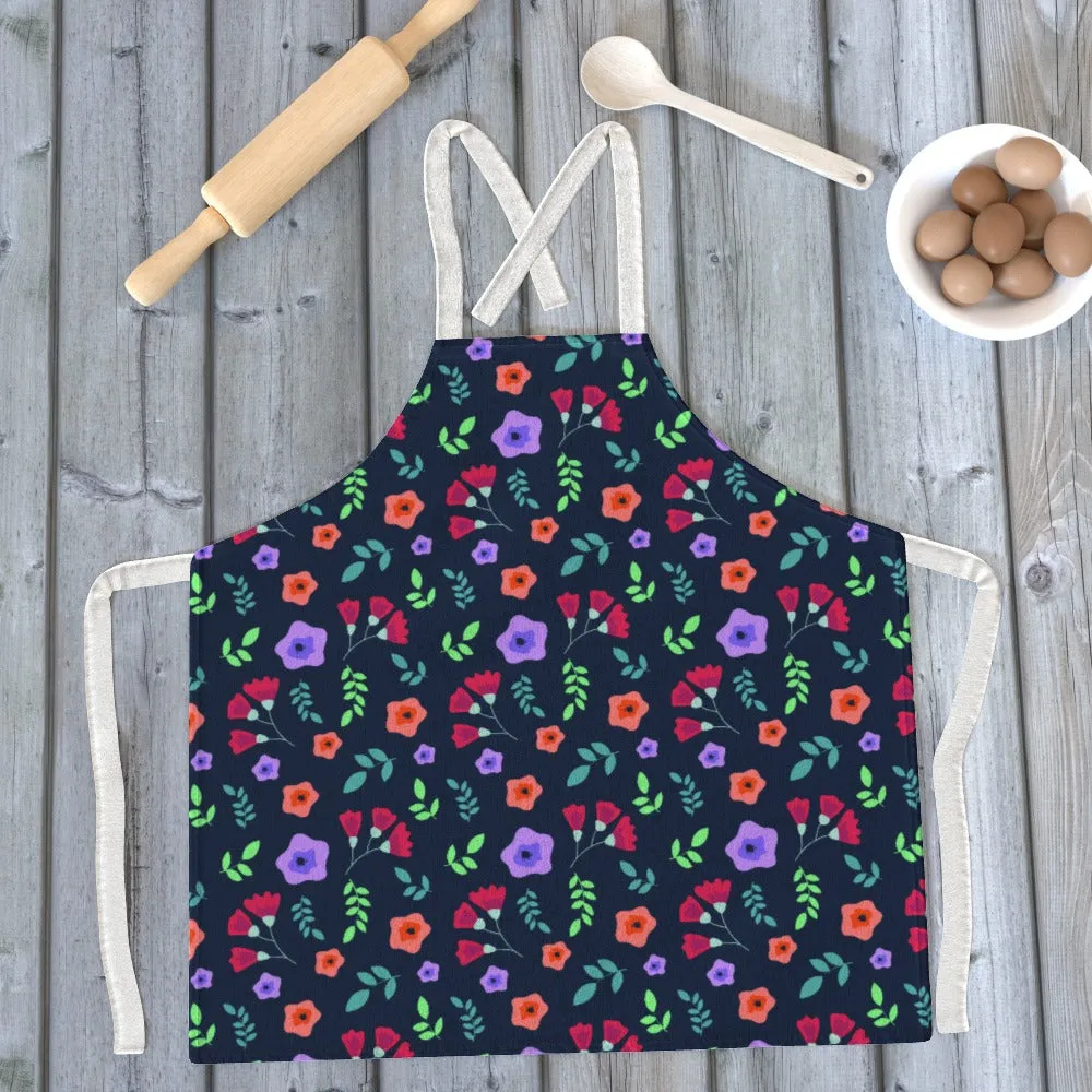 Apron - Dark Flowers