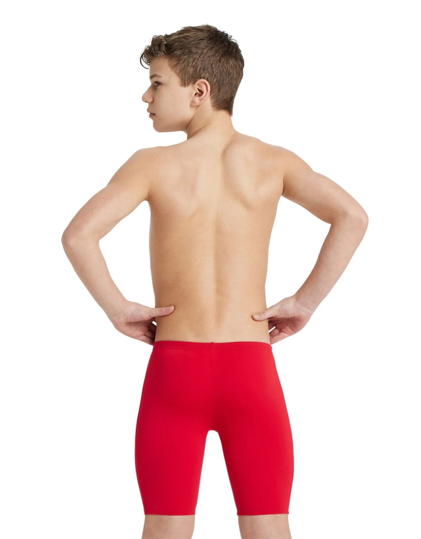 Arena Boys Team Solid Swim Jammer - Red/White
