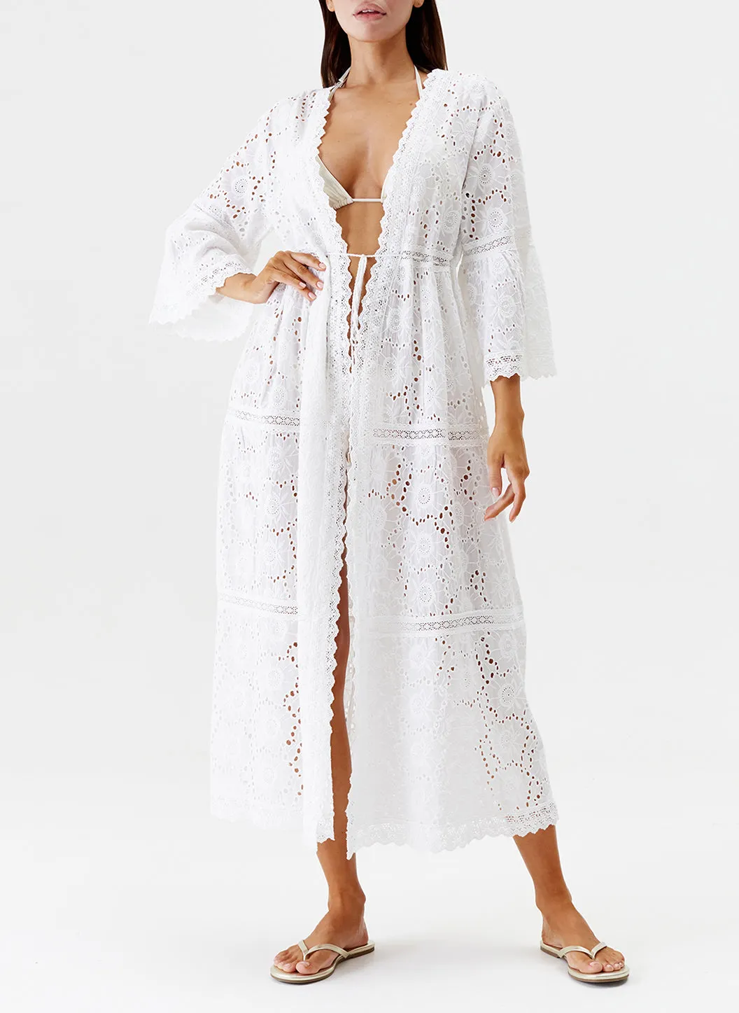 Ava White Kaftan