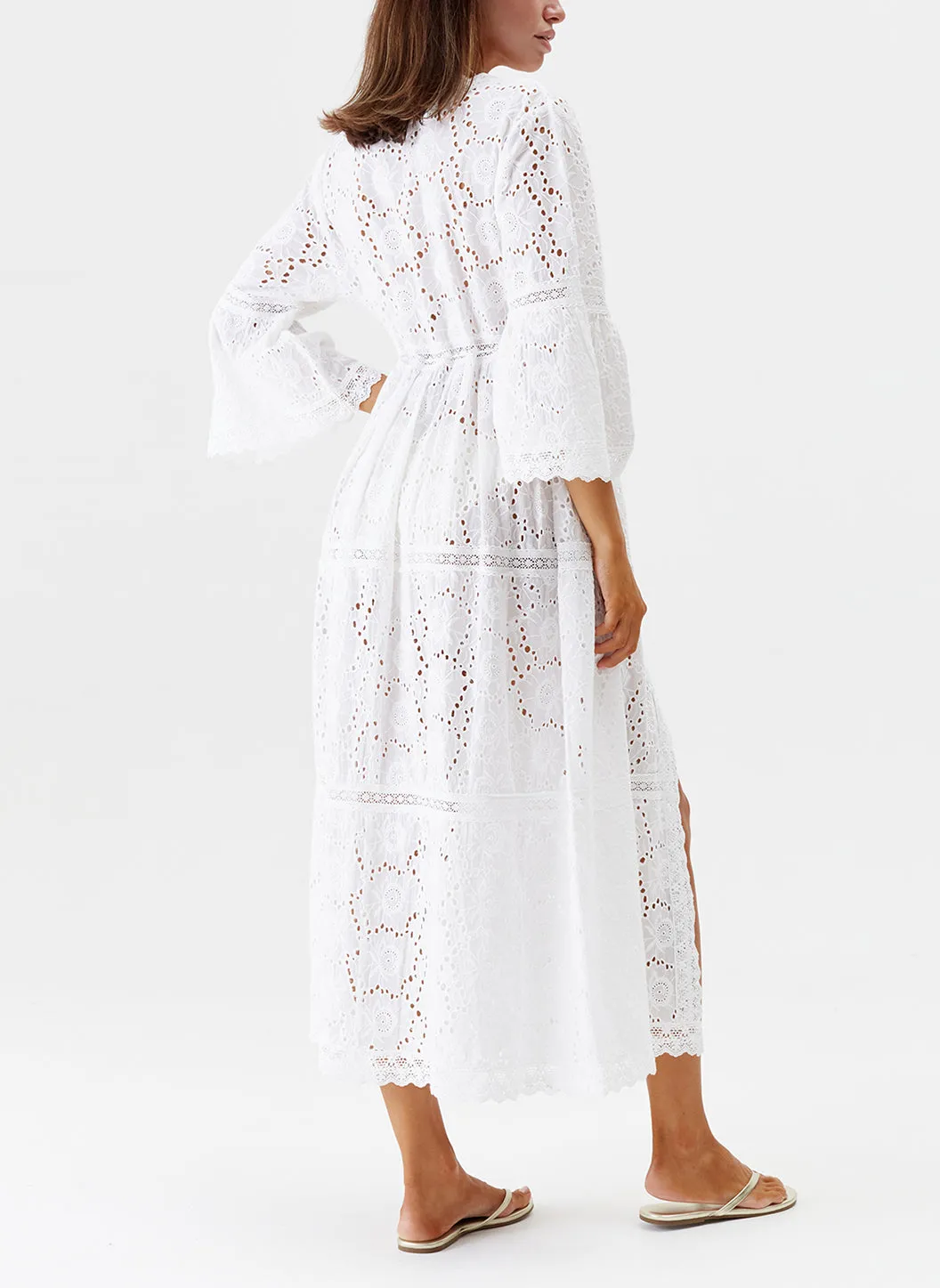 Ava White Kaftan