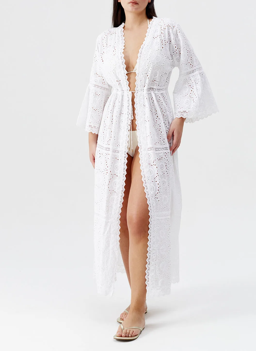 Ava White Kaftan