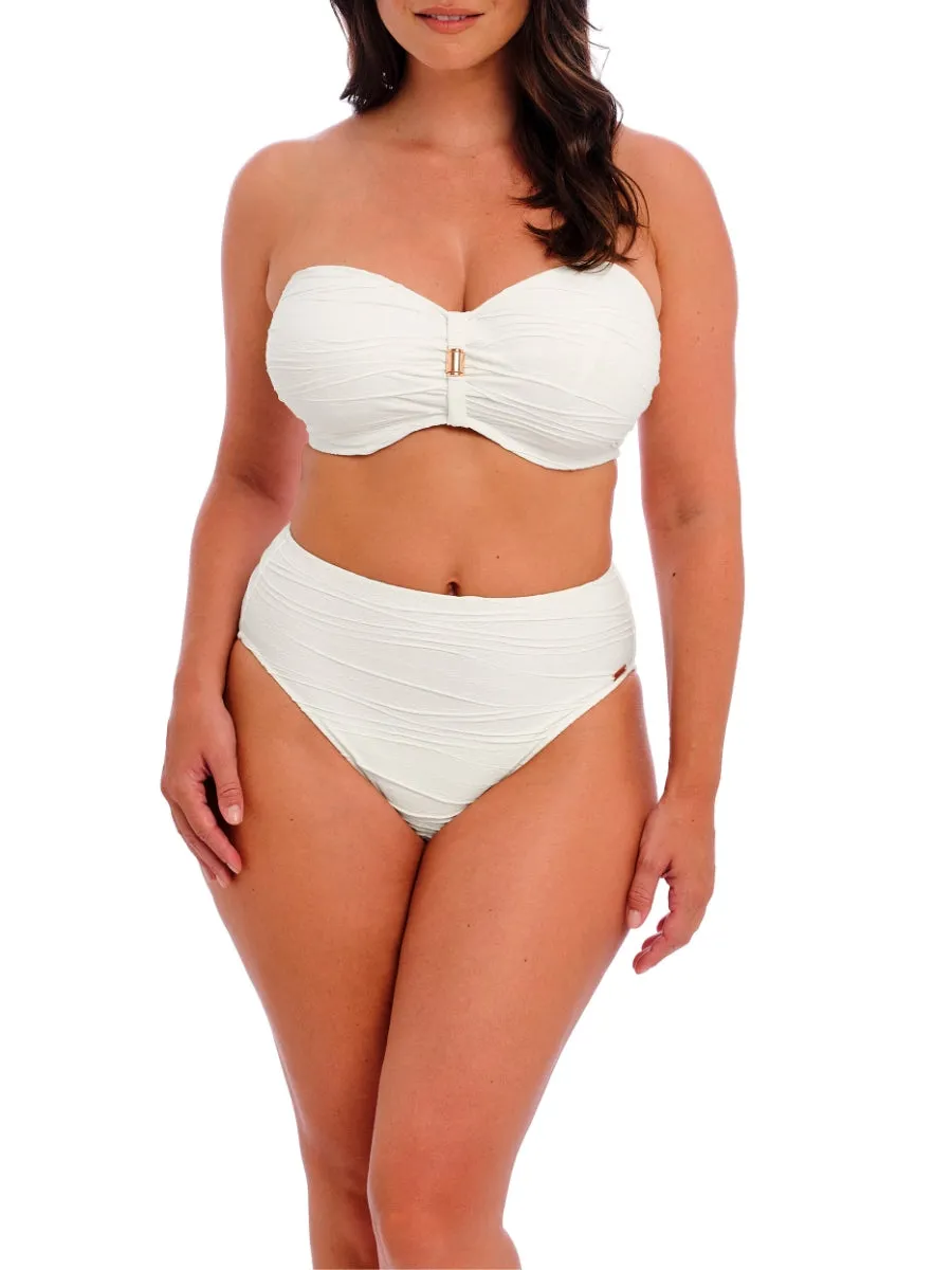 Beach Waves Bandeau Bikini Top - Linen