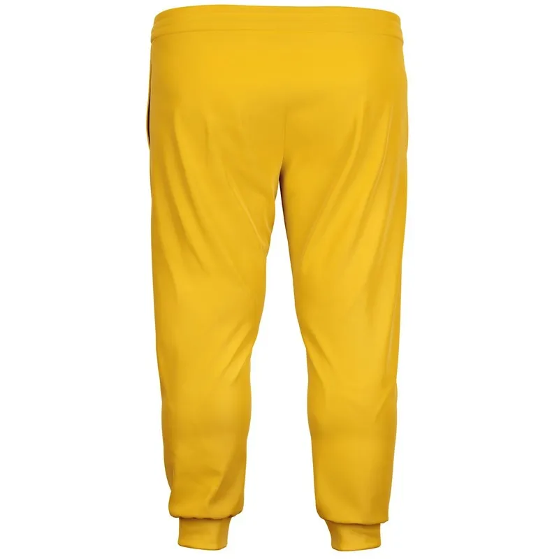 Bright Orange Yellow Joggers | Unisex | with PLUS sizes | Bright Pure Orange Yellow | C0M25Y100K0