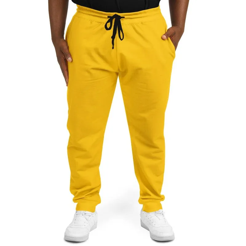 Bright Orange Yellow Joggers | Unisex | with PLUS sizes | Bright Pure Orange Yellow | C0M25Y100K0