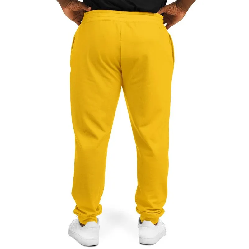 Bright Orange Yellow Joggers | Unisex | with PLUS sizes | Bright Pure Orange Yellow | C0M25Y100K0