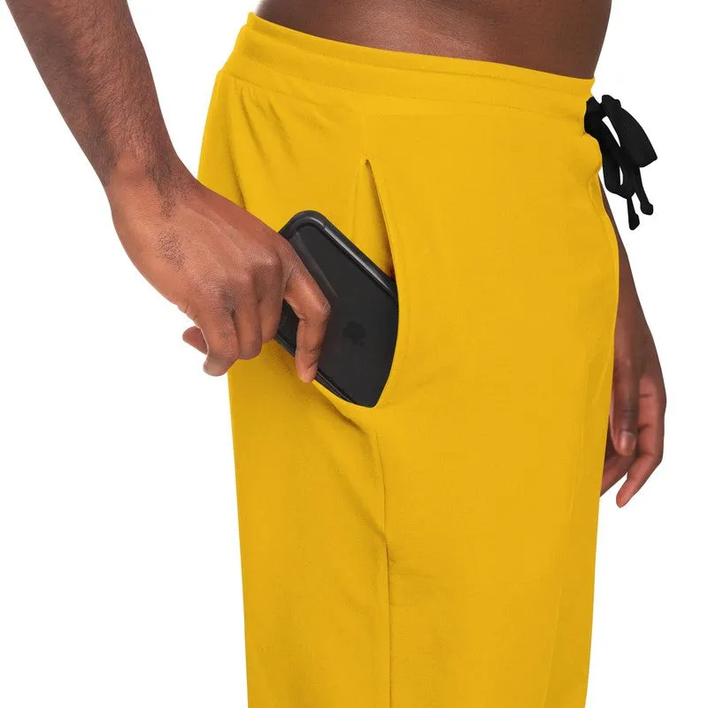Bright Orange Yellow Joggers | Unisex | with PLUS sizes | Bright Pure Orange Yellow | C0M25Y100K0