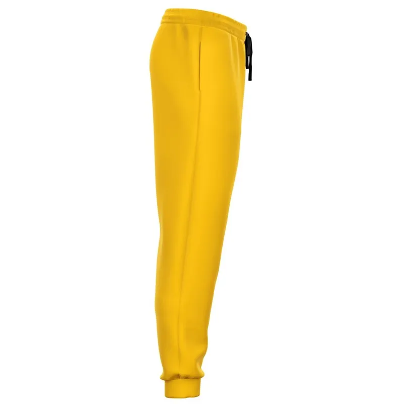 Bright Orange Yellow Joggers | Unisex | with PLUS sizes | Bright Pure Orange Yellow | C0M25Y100K0
