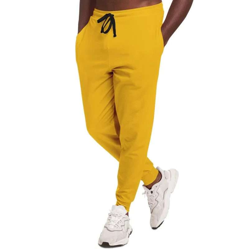Bright Orange Yellow Joggers | Unisex | with PLUS sizes | Bright Pure Orange Yellow | C0M25Y100K0