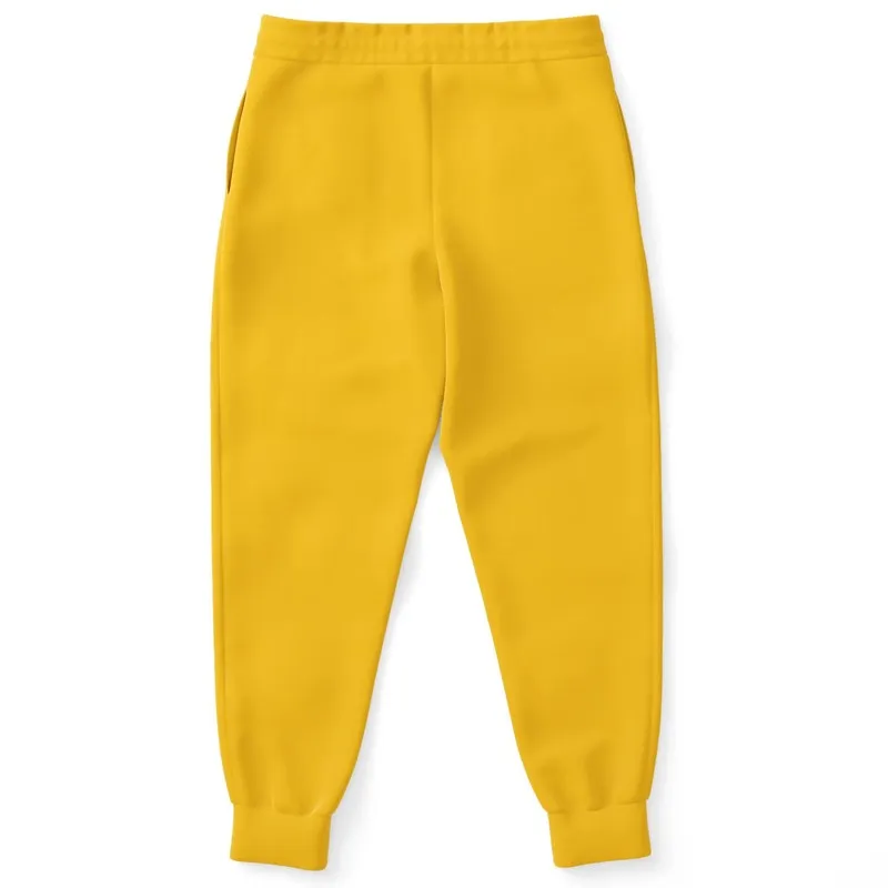 Bright Orange Yellow Joggers | Unisex | with PLUS sizes | Bright Pure Orange Yellow | C0M25Y100K0
