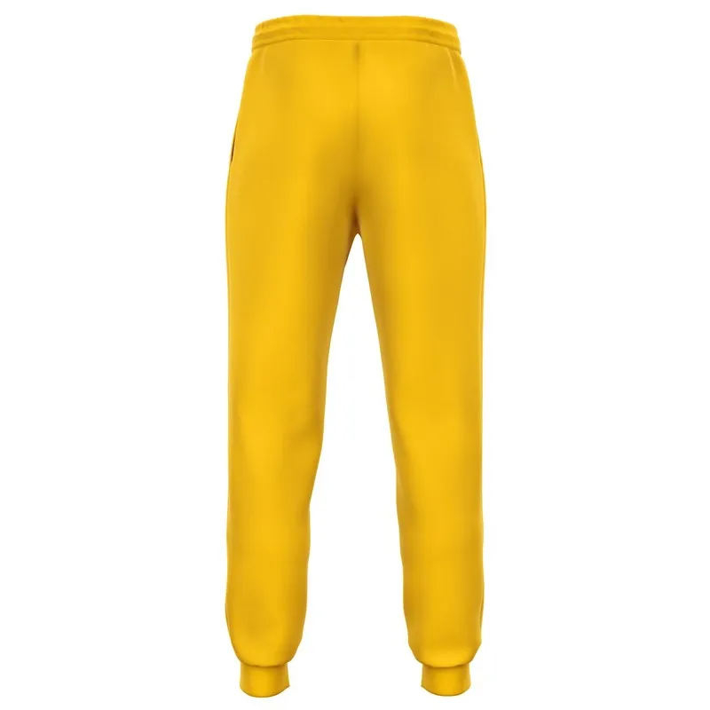 Bright Orange Yellow Joggers | Unisex | with PLUS sizes | Bright Pure Orange Yellow | C0M25Y100K0