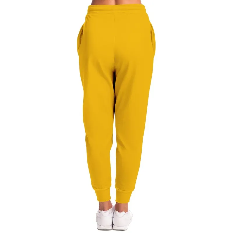 Bright Orange Yellow Joggers | Unisex | with PLUS sizes | Bright Pure Orange Yellow | C0M25Y100K0