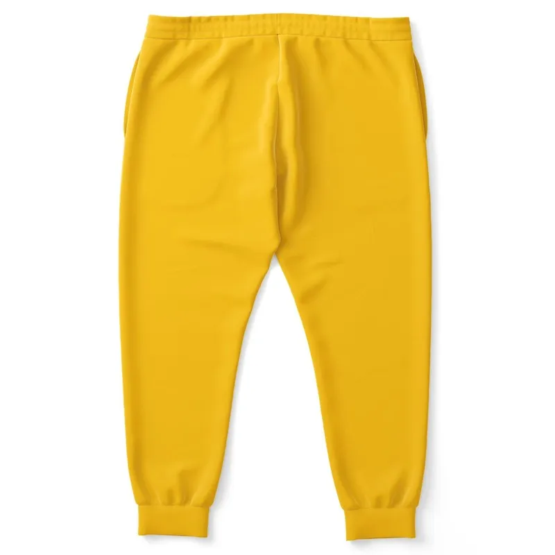 Bright Orange Yellow Joggers | Unisex | with PLUS sizes | Bright Pure Orange Yellow | C0M25Y100K0