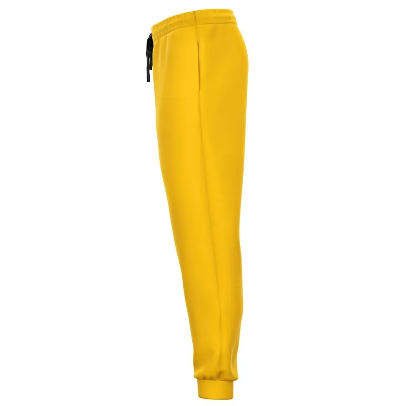 Bright Orange Yellow Joggers | Unisex | with PLUS sizes | Bright Pure Orange Yellow | C0M25Y100K0