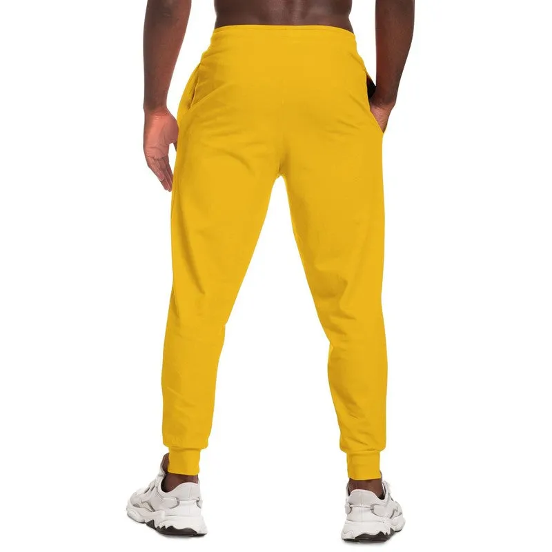 Bright Orange Yellow Joggers | Unisex | with PLUS sizes | Bright Pure Orange Yellow | C0M25Y100K0