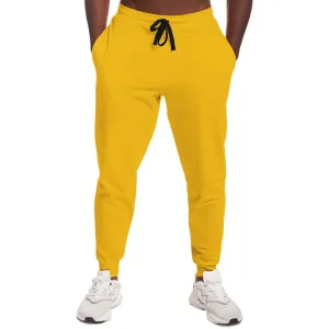 Bright Orange Yellow Joggers | Unisex | with PLUS sizes | Bright Pure Orange Yellow | C0M25Y100K0