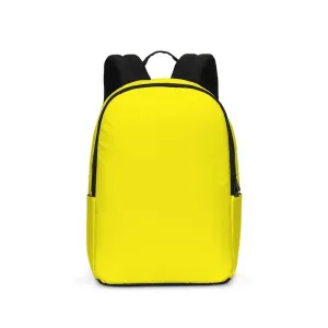 Bright Yellow Waterproof Backpack | Bright Pure Yellow | C0M0Y100K0