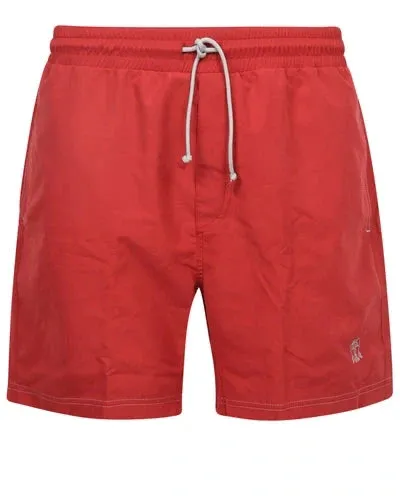 Brunello Cucinelli Men's Swim Trunk In Red