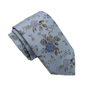 Classic Blue Rose Wedding Tie