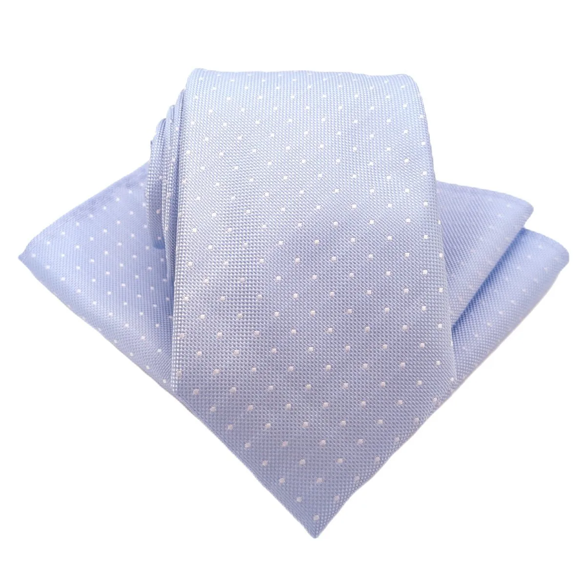 Dotty Sky Blue Wedding Tie
