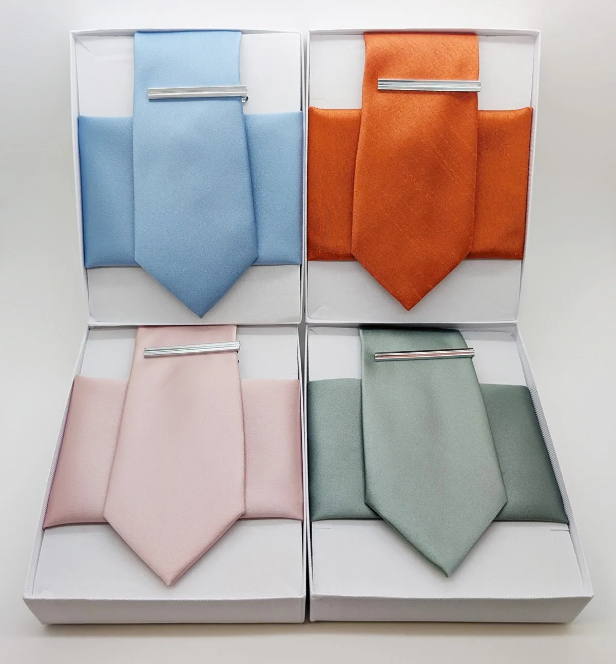 Dotty Sky Blue Wedding Tie