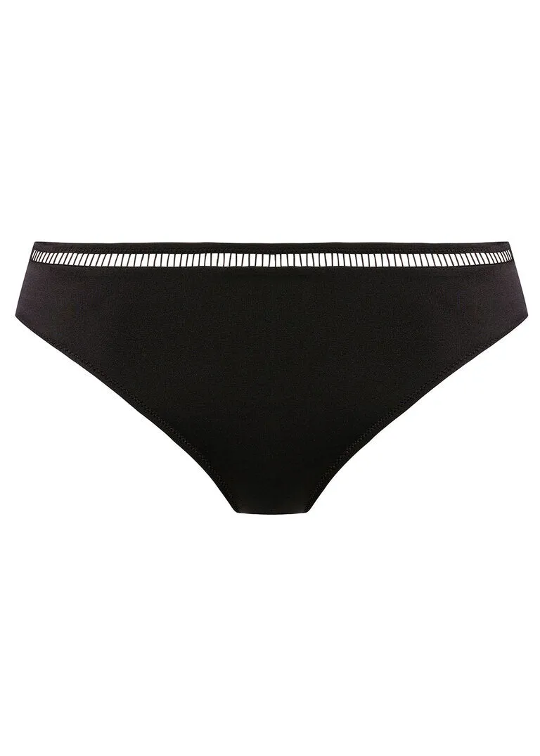 East Hampton Black Mid Rise Bikini Brief
