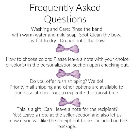 Ella Grosgrain Bow Nylon Headband - Amethyst