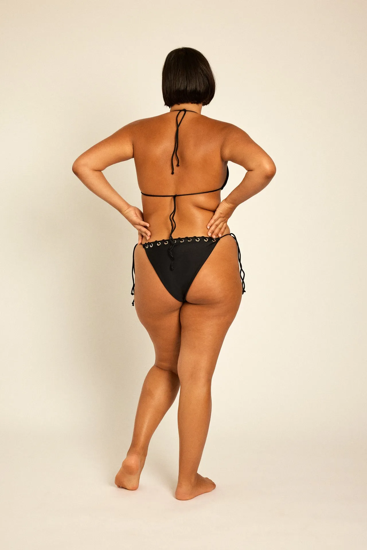 Eyelet Triangle Bikini