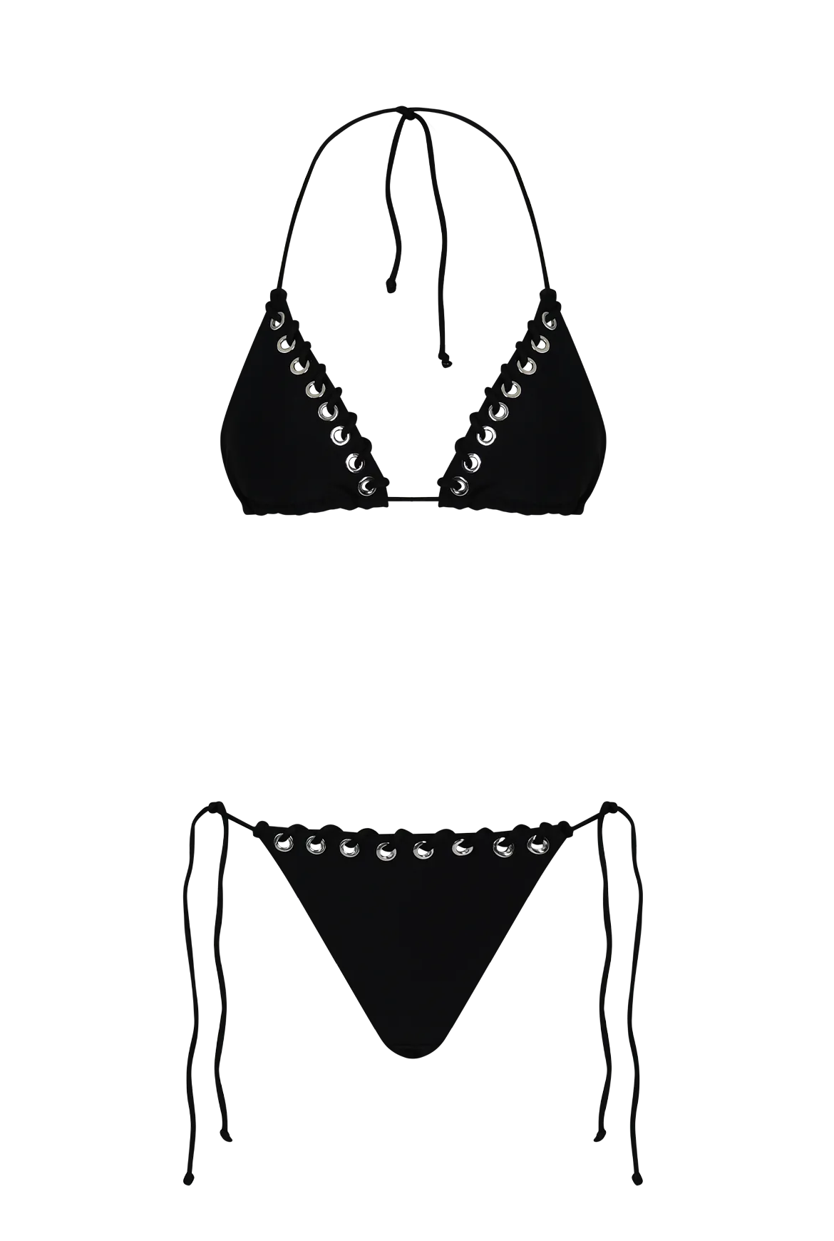 Eyelet Triangle Bikini