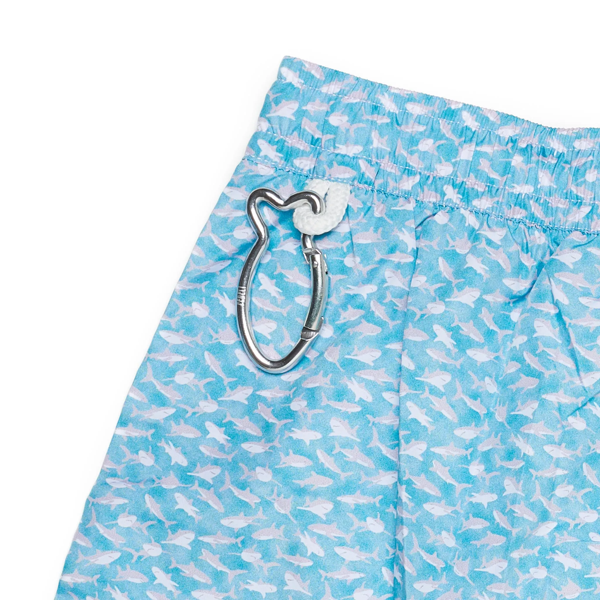 FEDELI Blue Dolphins Printed Madeira Airstop Swim Shorts Trunks NEW Size 3XL