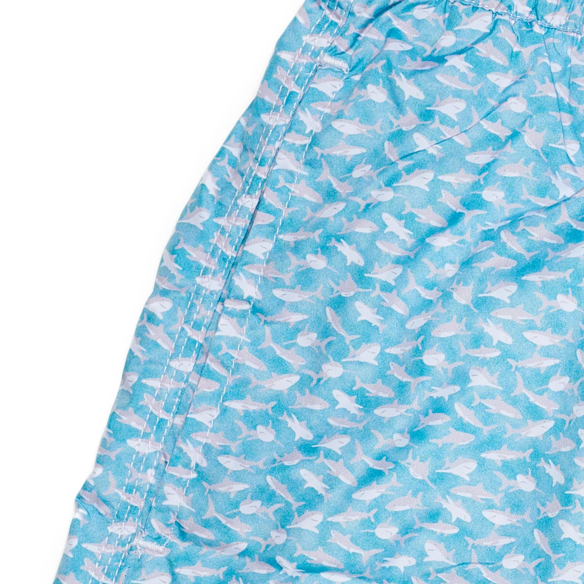 FEDELI Blue Dolphins Printed Madeira Airstop Swim Shorts Trunks NEW Size 3XL
