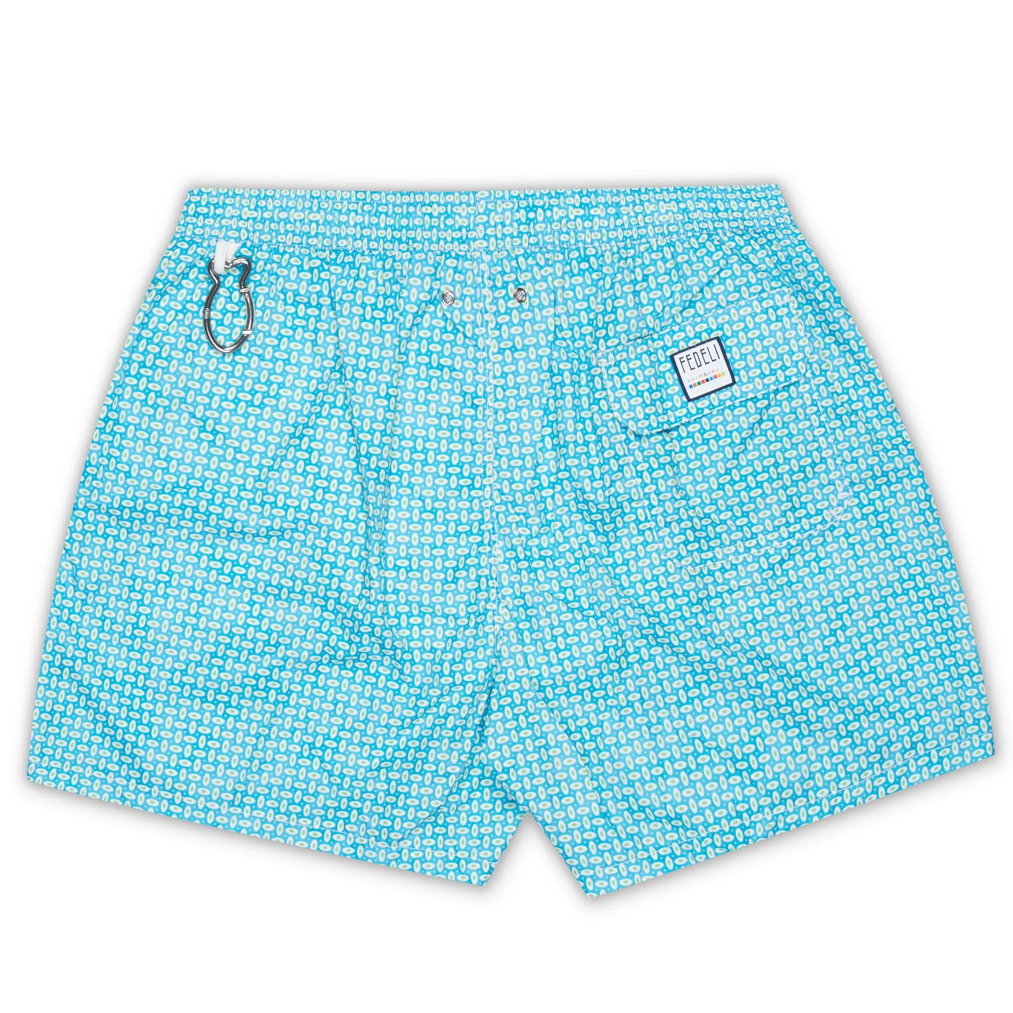 FEDELI Blue Geometric Printed Madeira Airstop Swim Shorts Trunks NEW 2XL