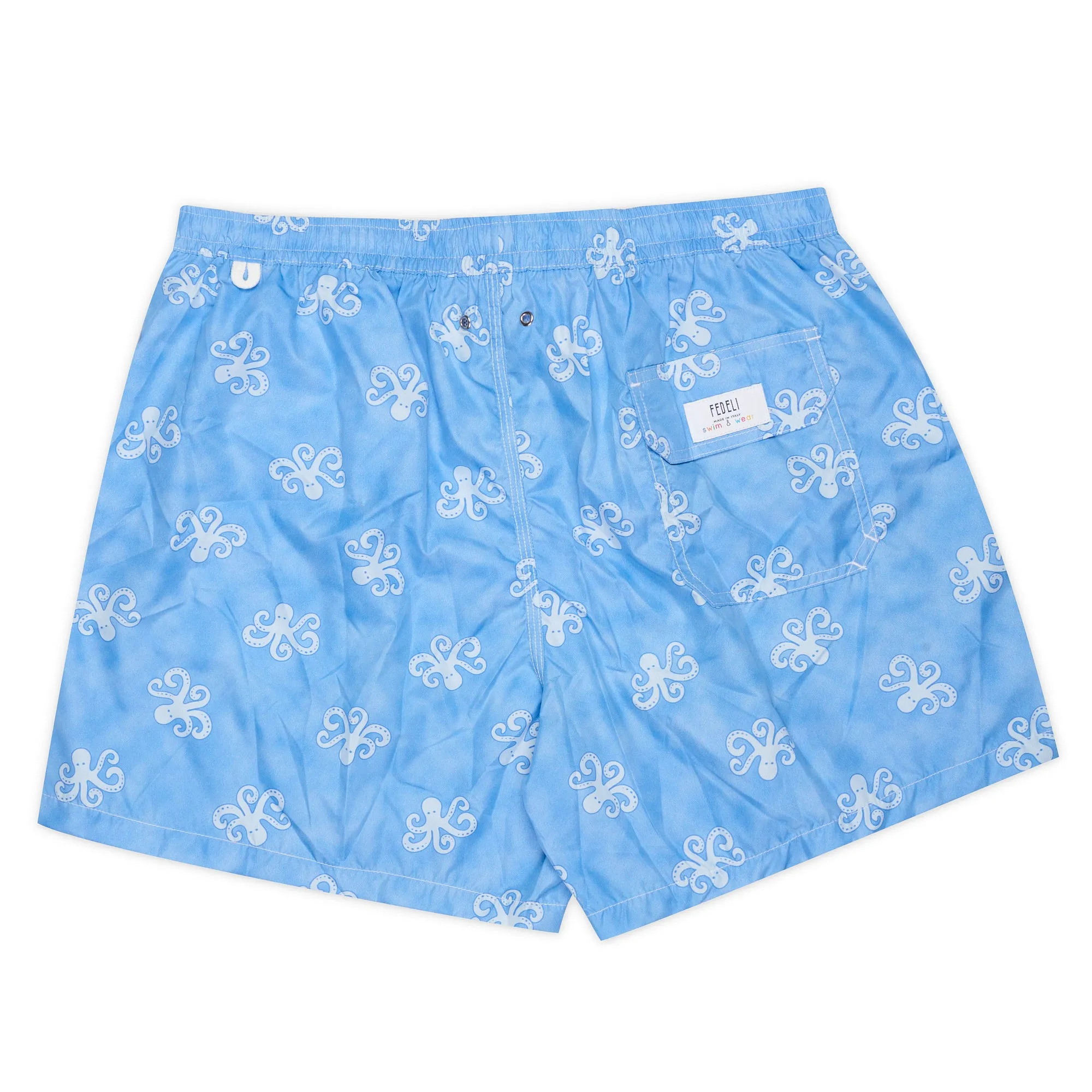 FEDELI Blue Octopus Print Costume Airstop Swim Shorts Trunks NEW 2XL