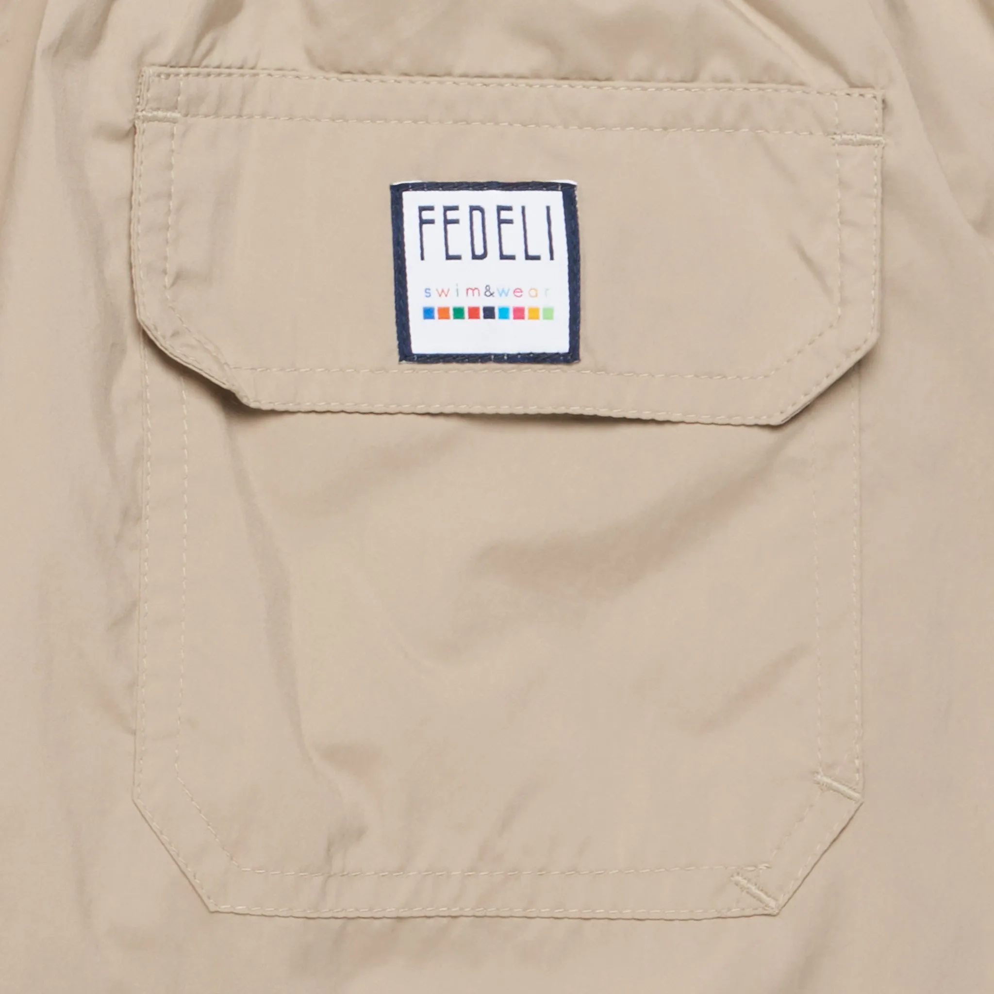 FEDELI Sand Beige Madeira Airstop Swim Shorts Trunks NEW Size 2XL