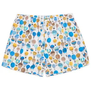 FEDELI White Balloon Print Maldive Airstop Swim Shorts Trunks NEW Size XL