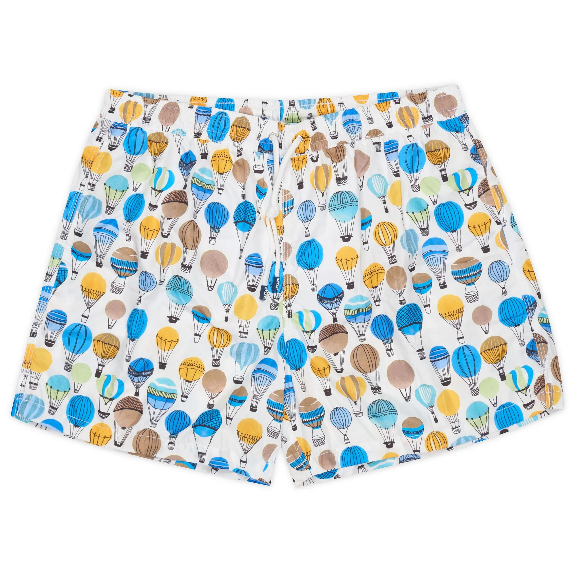 FEDELI White Balloon Print Maldive Airstop Swim Shorts Trunks NEW Size XL