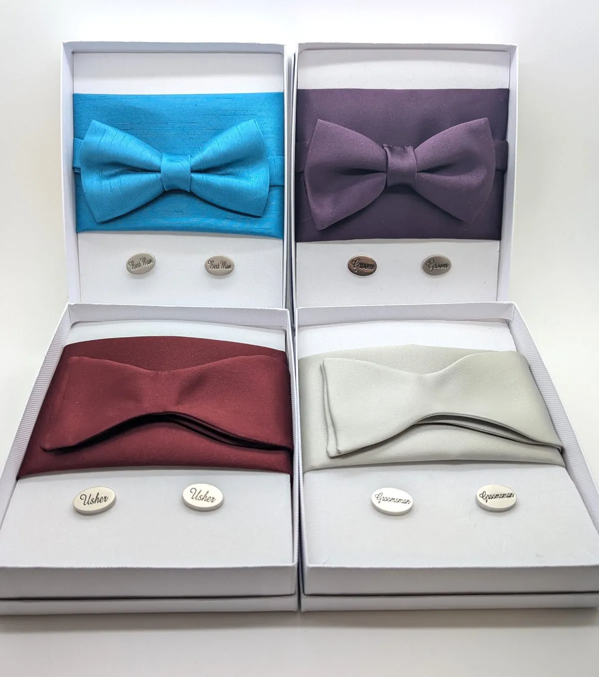 Flame Red Bow Tie