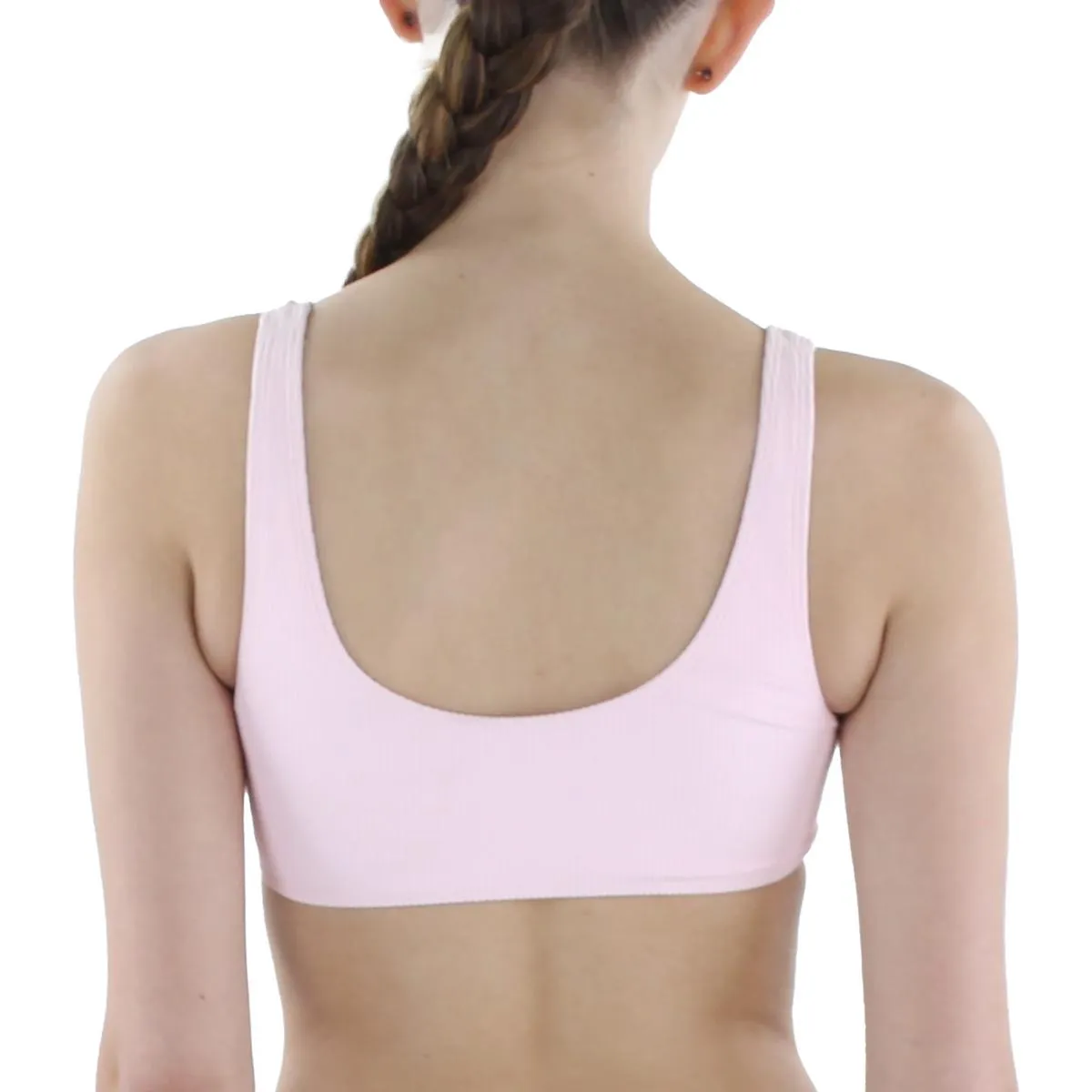 Frankies Bikinis Womens Connor Sleeveless Ribbed Bikini Swim Top