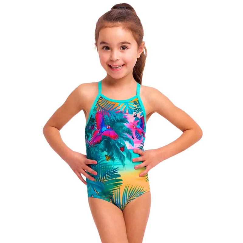 Funkita - The Beach - Toddler Girls Eco Printed One Piece