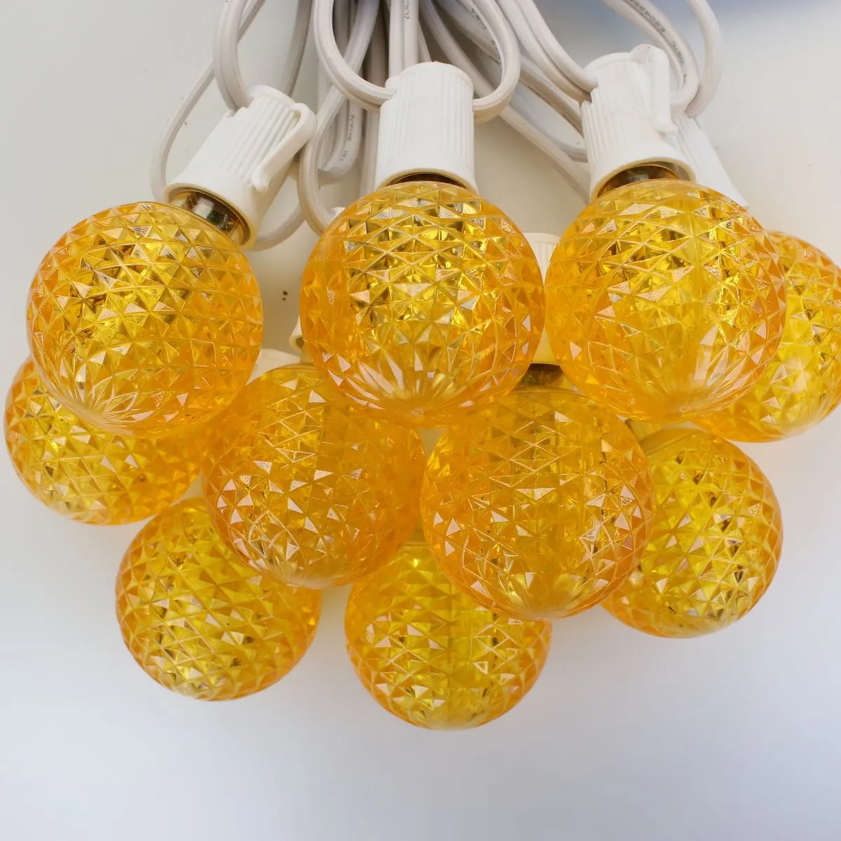 G50 Yellow LED  Bulbs E17 Bases (10 Pack)