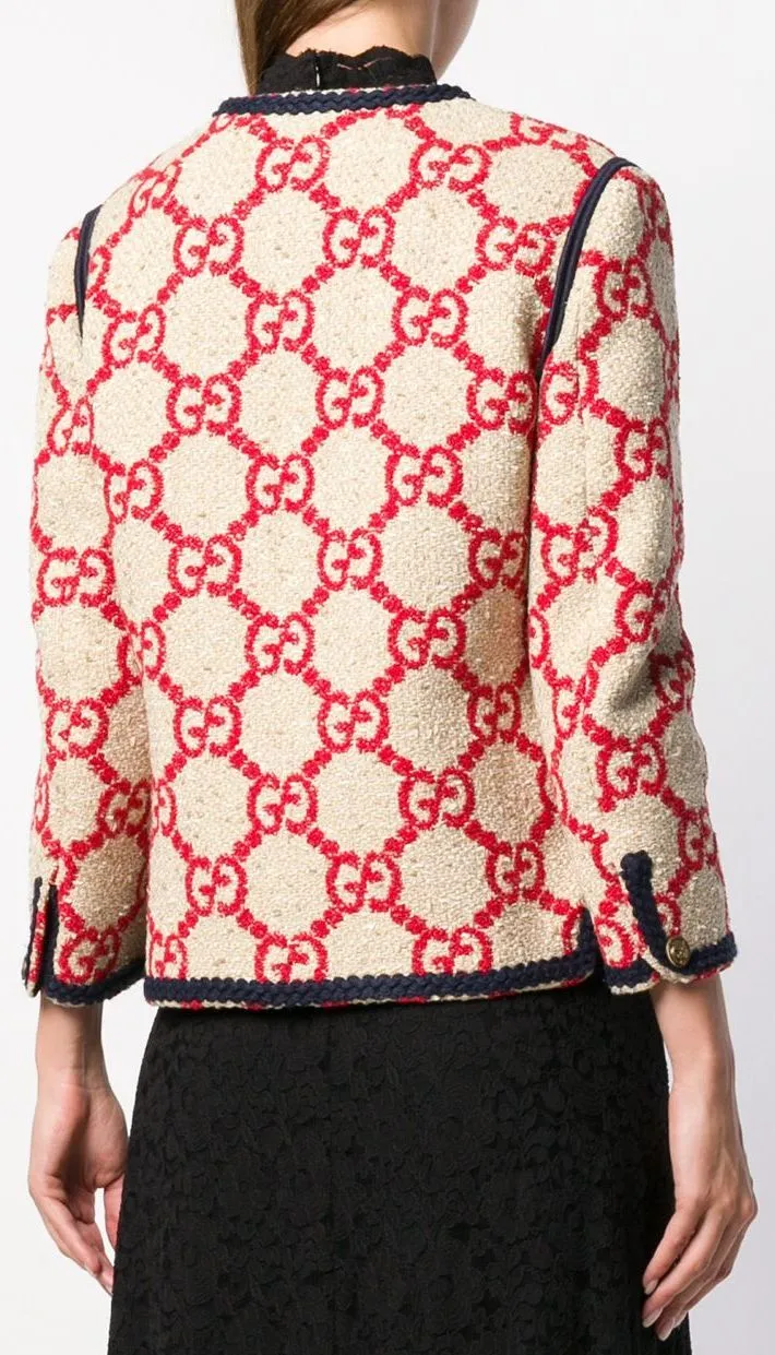 GG Embroidered Tweed Jacket