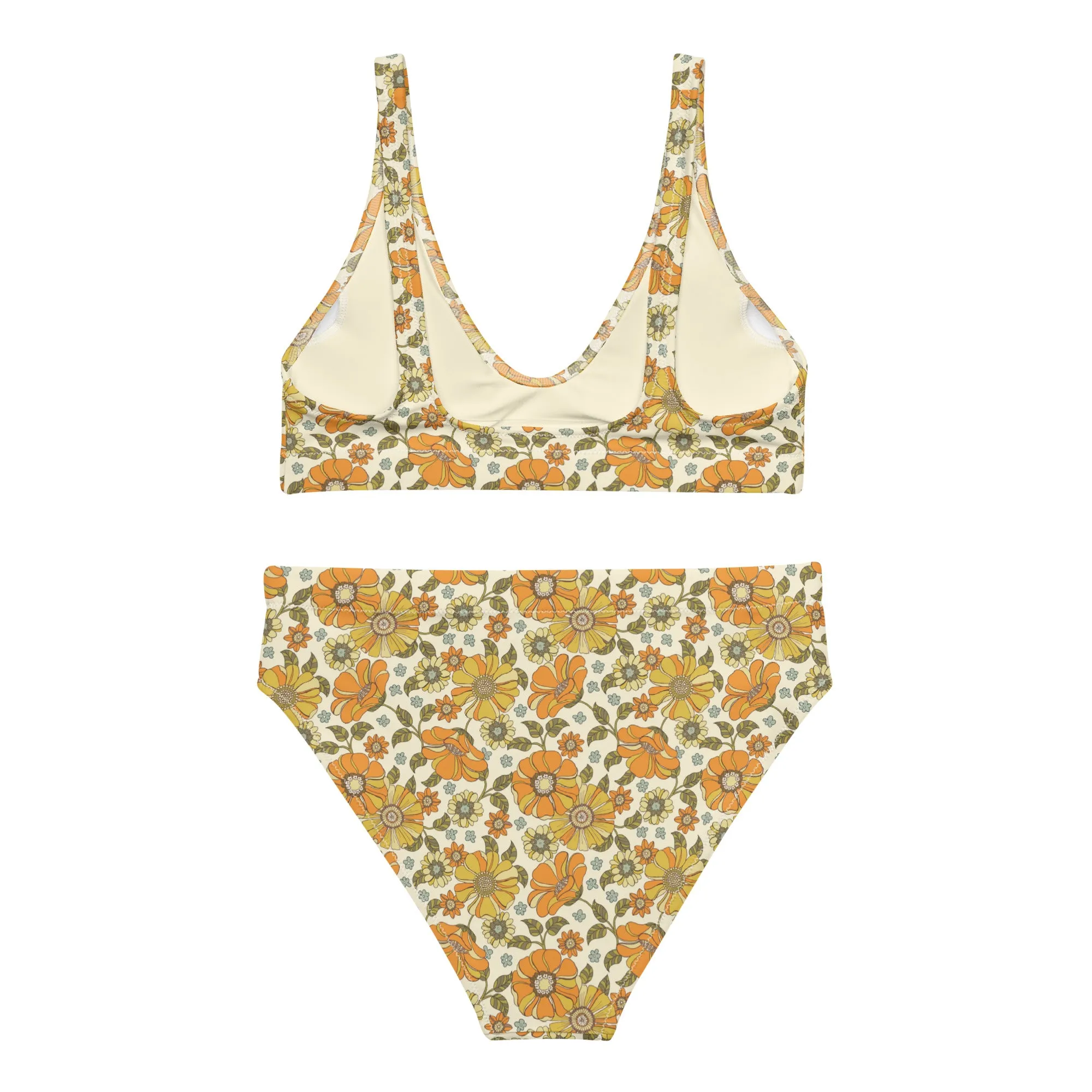 High Waisted Bikini Womens (Glamourange Luxury Bikini High Waisted - 0052 Patterns Model)