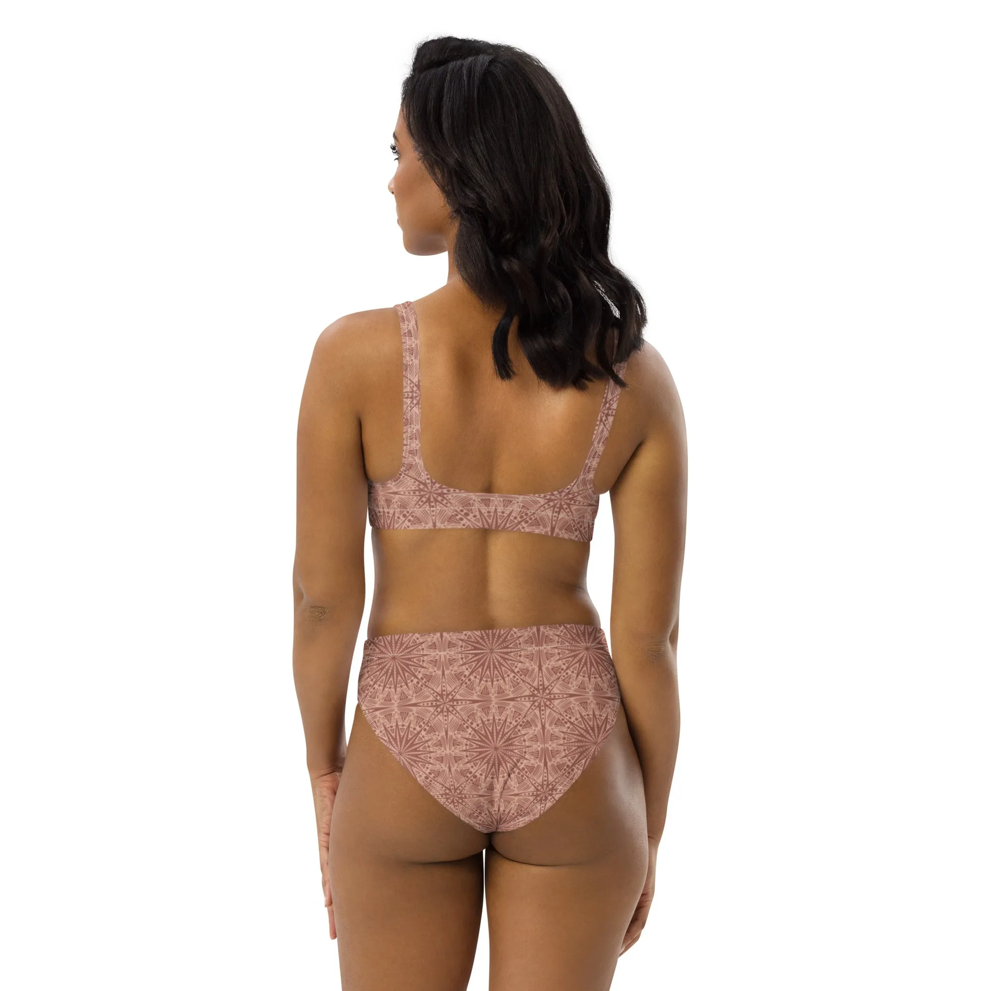 High Waisted Bikini Womens (Glamourange Luxury Bikini High Waisted - 0058 Patterns Model)