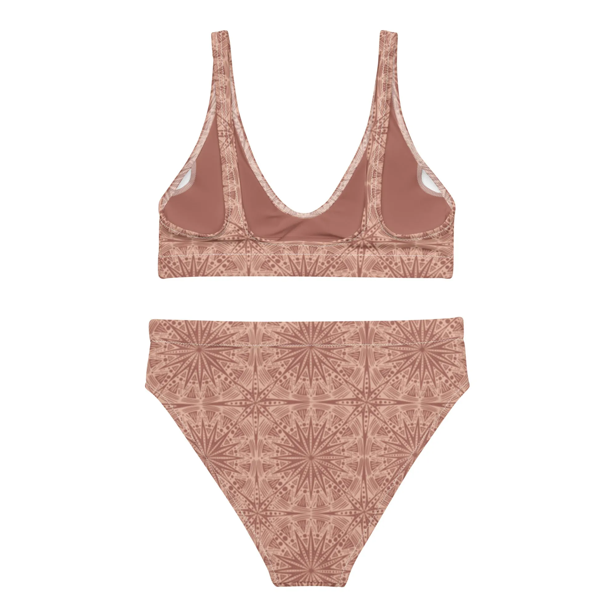 High Waisted Bikini Womens (Glamourange Luxury Bikini High Waisted - 0058 Patterns Model)