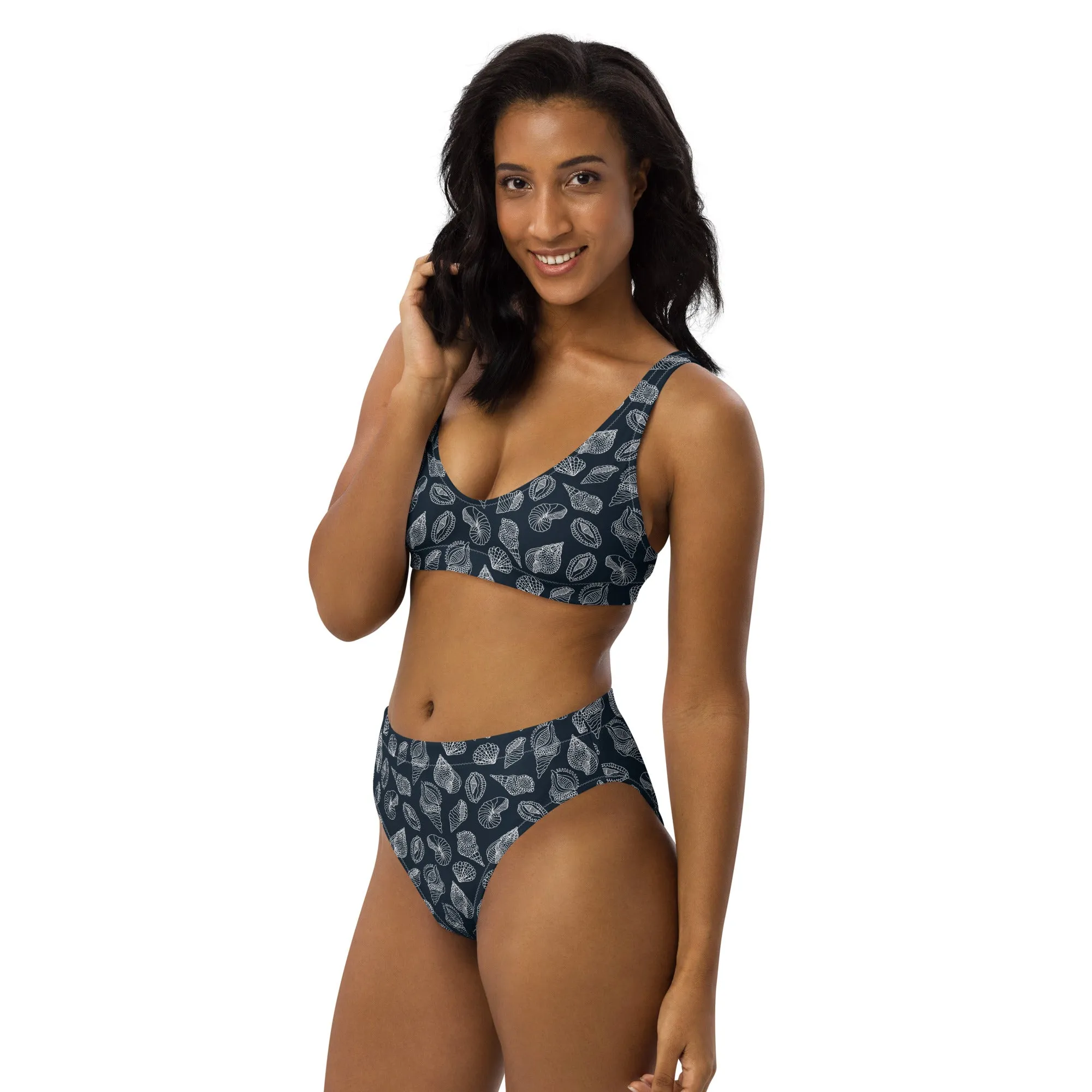High Waisted Bikini Womens (Glamourange Luxury Bikini High Waisted - 0076 Patterns Model)