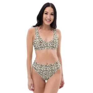 High Waisted Bikini Womens (Glamourange Luxury Bikini High Waisted - 0079 Patterns Model)