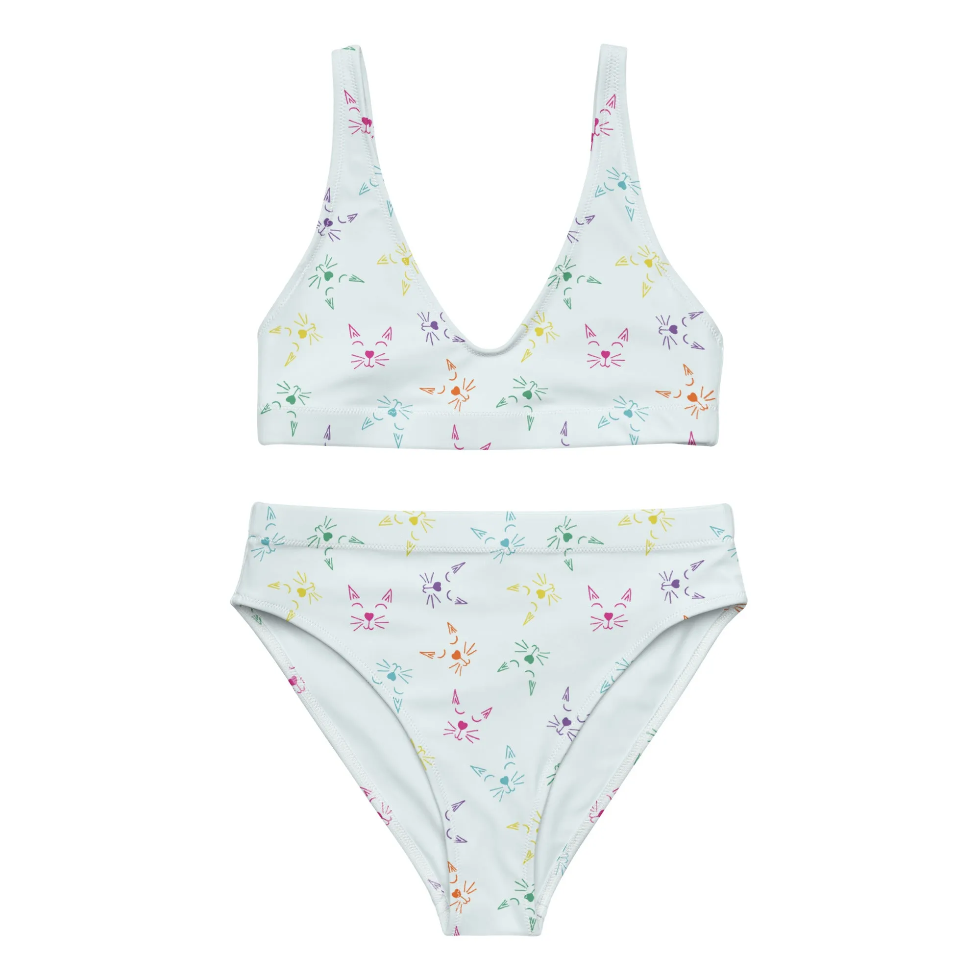 High Waisted Bikini Womens (Glamourange Luxury Bikini High Waisted - 0083 Patterns Model)