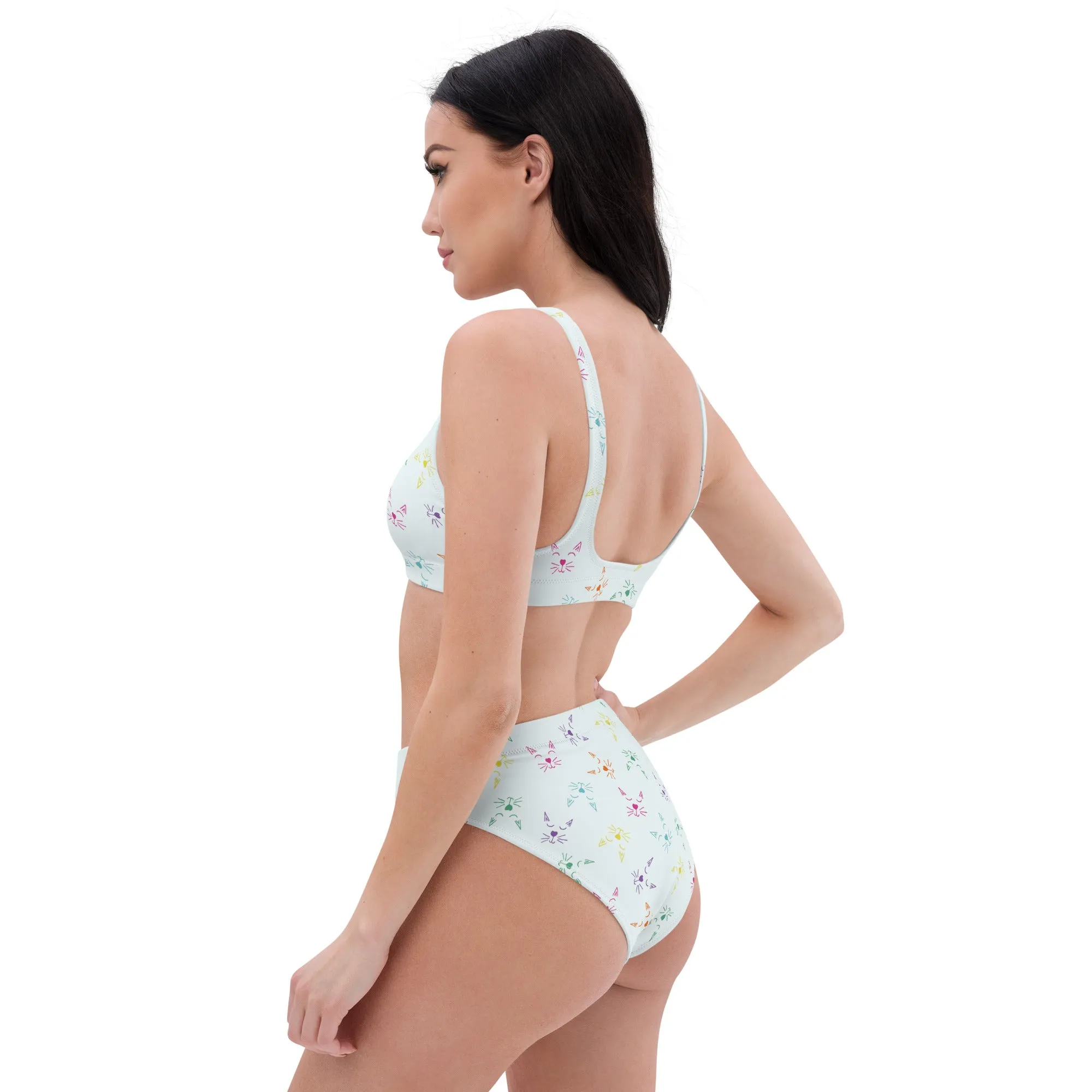 High Waisted Bikini Womens (Glamourange Luxury Bikini High Waisted - 0083 Patterns Model)