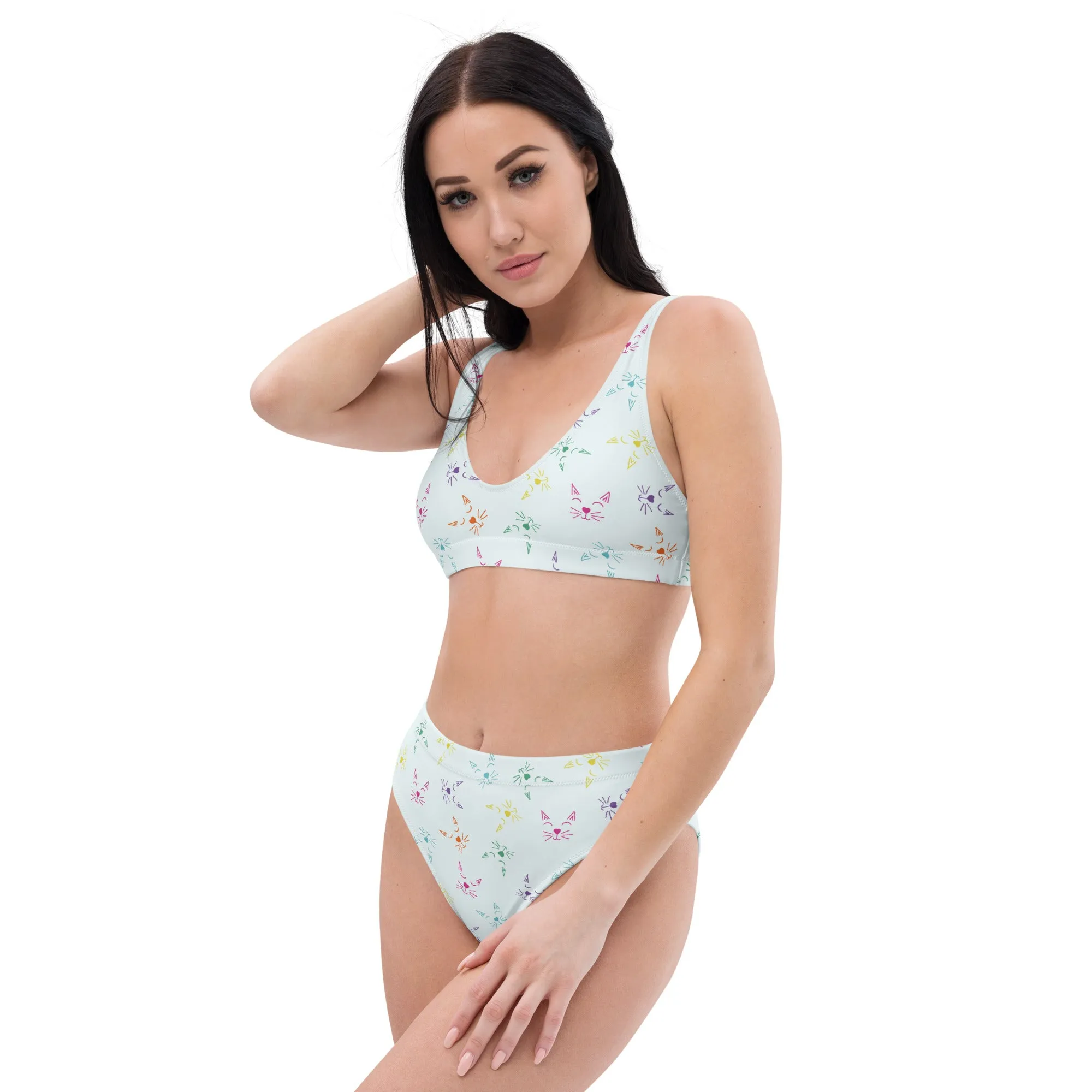 High Waisted Bikini Womens (Glamourange Luxury Bikini High Waisted - 0083 Patterns Model)